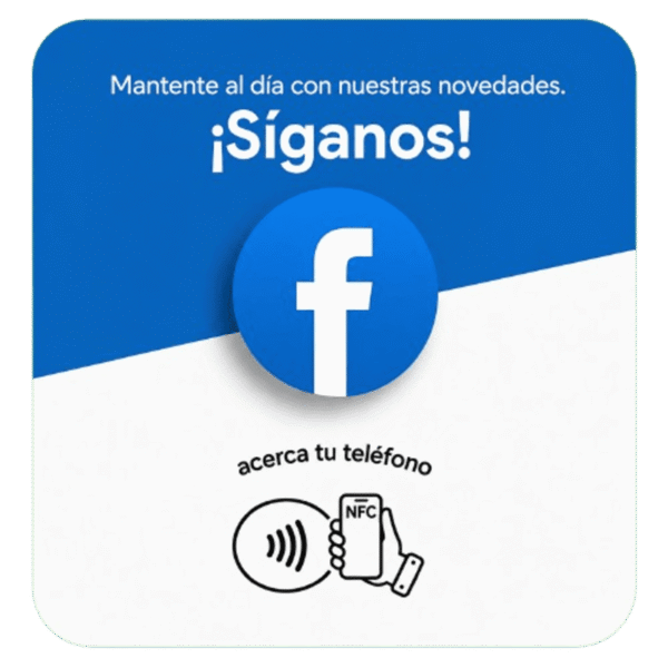 tarjeta facebook individual Tarjeta NFC Facebook